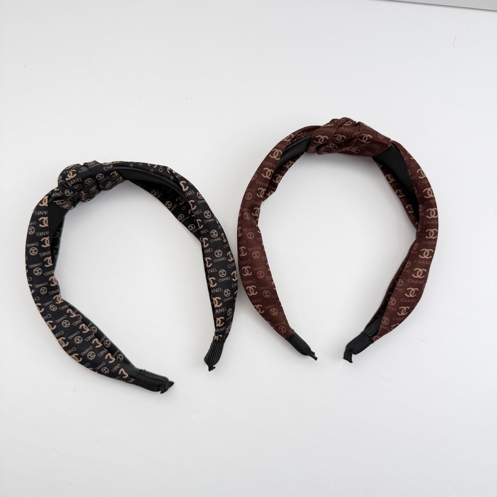 Chic Designer Brown and Black Headbands